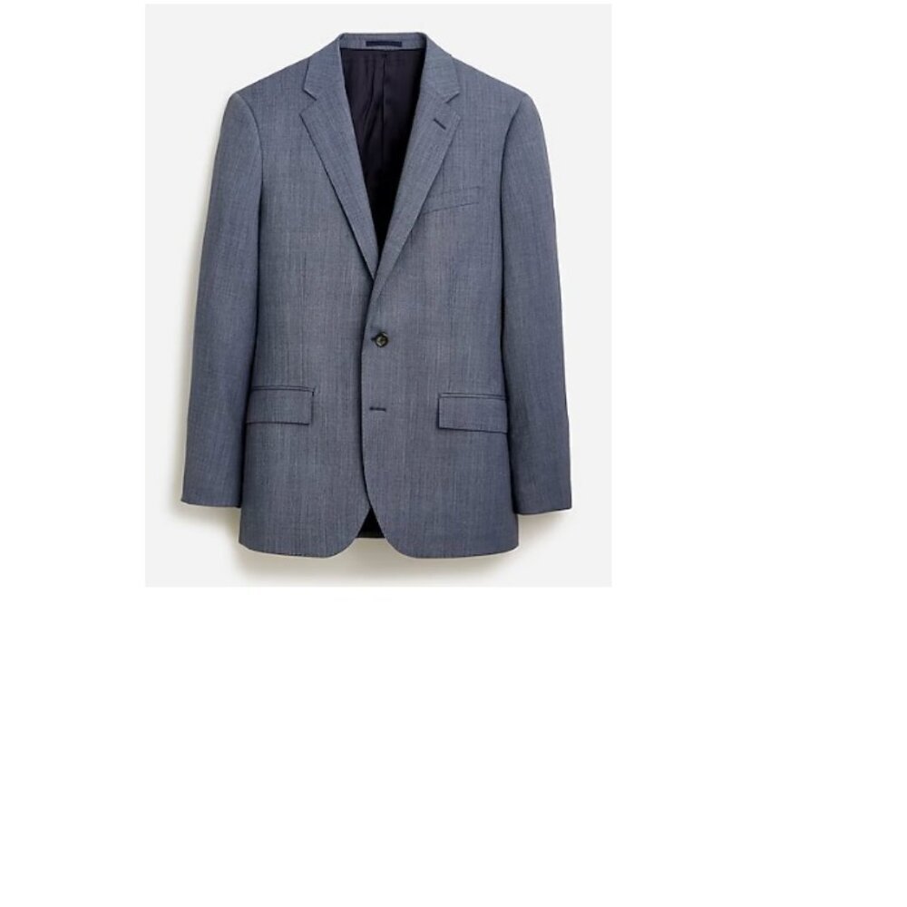 J.Crew $450 Ludlow suit jacket Italian stretch worsted wool blend 38R J3272 Blue - Picture 2 of 16